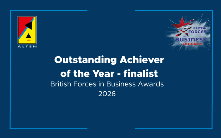 ALTEN Project Director named as finalist at the British Forces in Business Awards